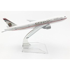 diecast metal aeroplane scale model size -16 cm -1pc - for display only etihad multicolour
