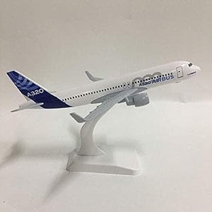 diecast metal aeroplane scale model size -16 cm -1pc - for display only airbus 320 multicolour
