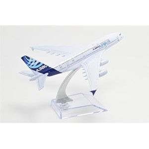 diecast metal aeroplane scale model size -16 cm -1pc - for display only airbus 380multicolor