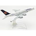 Diecast Metal Aeroplane Scale Model, Size -15 Cm -1Pc - For Display Only (Lufthansa), For Adult, Multicolor