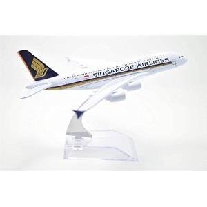 metal diecast aeroplane scale model size -16 cm -1pc - for display only singapore airlines