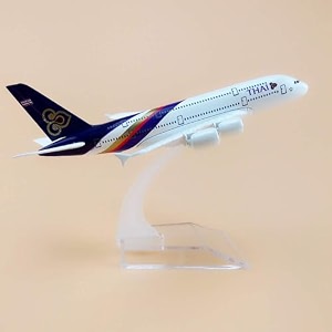 metal diecast aeroplane scale model size -16 cm -1pc - for display only thai airwaysallmulticolor
