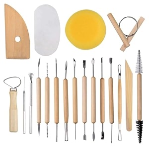 set of 19pcs pottery tools clay sculpting ceramic clay carving tools set for beginners expert art crafts sculptors and children learning pottery sculpting