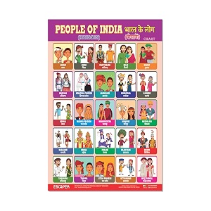 ESCAPER People of India Educational Charts for