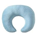 ESEN Plus Size Nursing Pillow and Body Positioner for Breast Feeding and Bottle Feeding, Ultra Soft Baby Breastfeeding Pillows with Removable Nursing Pillow Cover for Mom and Baby (Blue)
