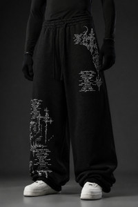 Eshaaver Printed Men Women Black Track