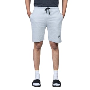 Mens Solid Slim Fit Casual Shorts for