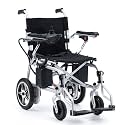 ESLEH Power Coated Steel Frame Regular Adjustable Light weight Electric Power Wheelchair with Electromagnetic Brake Comfortable for Old People & Patient- Travelling Purpose (Black)