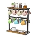 EsLuker.ly Coffee Mug Holder Cup Tree Rack for Coffee Bar Countertop