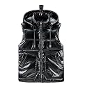 Esmeling Mens Waterproof Hooded Puffer Vest Sleeveless
