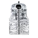 Esmeling Mens Waterproof Hooded Puffer Vest Sleeveless