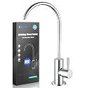 ESOW Kitchen Water Filter Faucet, 100% Lead-Free Drinking Water Faucet Fits Most Reverse Osmosis Units or Water Filtration System in Non-Air Gap, Stainless Steel 304 Body Polished Chrome Finish