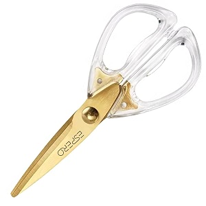 espero multi purpose made in japan kitchen scissors food scissorspremium stainless steel solid kitchen shears for meat seafood chicken vegetables herbs bbq bottle opener silver