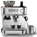 Espresso Machine 15 Bar, LCD Display Espresso Maker with Grinder, Milk Frother and PID Temperature Control, Professional Coffee Maker for Latte Cappuccino - 8.8 Oz Bean Hopper