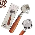 Espresso Portafilter 54mm Bottomless Rosewood Compatible with Breville Duo-temp, Infuser, Bambino, Barista Express, Barista Touch, and Barista Pro Espresso - Stainless Steel Filter Basket Included