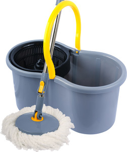 Esquire Grey Plastic 360 Spin Mop Set