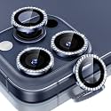 ESR 2 Pack Camera Lens Protector for iPhone 15 Pro Max/15 Pro/14 Pro Max/14 Pro, Ultra-tough HD Individual Lens Protectors, Scratch Resistant, Ultra-thin Tempered Glass, Rhinestone Blue