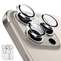 ESR 2 Pack Camera Lens Protector for iPhone 15 Pro Max/15 Pro/14 Pro Max/14 Pro, Ultra-tough HD Individual Lens Protectors, Scratch Resistant, Ultra-thin Tempered Glass, Armorite Series, Clear