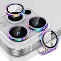 ESR 2 Pack Camera Lens Protector for iPhone 15 Pro Max/15 Pro/14 Pro Max/14 Pro, Ultra-tough HD Individual Lens Protectors, Scratch Resistant, Ultra-thin Tempered Glass, Armorite Series, Chromatic