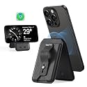 ESR Geo for Magsafe Wallet with Full Find My Functionality, 3 Card-Holder RFID Blocking, Magnetic Wallet for iPhone 17/16/15/14/13/12 Series, Adjustable Stand, Dark Black