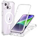 ESR for iPhone 14 Case, Compatible with MagSafe, Full-Body Military-Grade Drop Proof Case with Built-in 9H+ Tempered Glass Screen Protector, Armor Series, Clear
