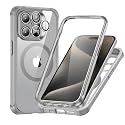 ESR for iPhone 15 Pro Case with Screen Protector, Clear Grey