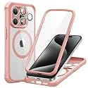 ESR for iPhone 15 Pro Case with Screen Protector, Clear Pink