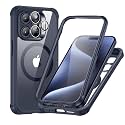 ESR for iPhone 15 Pro Max Case with Screen Protector, Clear Dark Blue