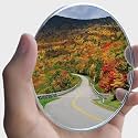 ESreake - 2 Pcs Large Convex Blind Spot Mirrors Non-Adjustable 3.75 Inch Large Round Convex Rear View Mirror Strong Adhesive Mirror for Car Van SUV and Trucks (95mm), Frameless)