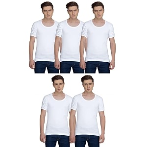 ESSA Mens Cotton Vest in Timeless White