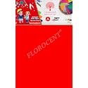 FLOROCENT™ Bright Neon Colored Unruled A4 Size Fluorescent Paper, Both Side Colour (80 GSM,100 SHEETS PACKING, SET OF 1 PACKET) For School &amp; Office Stationery, Home Art &amp; Craft (RED)