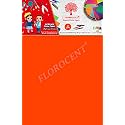 FLOROCENT Neon Fluorescent Paper, Both-Side Colour, 80 GSM, 100 Sheets, Orange, A4