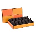 essart Men's and Women's Watch Box Holder Organizer Case In 12 Slots of watches In PU Leather with Multicolor- (WL-12-DF-Multicolour)