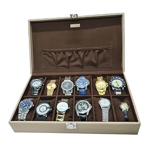 essart travel watch case 8 slots  watch travel case portable luxury watch organizer amp storage box for men amp women with black colour