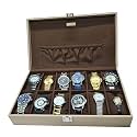 essart Travel Watch Case 8 Slots – watch travel case Portable Luxury Watch Organizer &amp; Storage Box for Men &amp; Women with Black colour