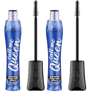 essence call me queen dramatic false lash effect mascara waterproof waterproof mascara black length volume elastomer brush 115 ml pack of 2