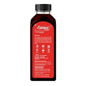 essence nutrition american cranberry juice 600ml 300ml x 2 - imported from usa -no chemicals amp no added sugar - 100 pure unsweetened cranberry dry fruit without sugar juice