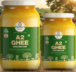 the essence pantry a2 gir cow ghee 500g  a2 gir cow ghee 1l bilona method  pure natural ghee  ghee glass bottle 15 l
