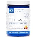 Essential Stacks Gut L-Glutamine Powder (Raspberry Lemonade, 50 Servings)