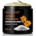 Essentially KateS Arnica Magnesium Sore Muscle Foot Cream, 8 fl oz – Soothing Moisturizer with Arnica, Magnesium, Frankincense Oil, Ceramide 1, 3 & 6-II – For Tired Feet and Daily Comfort