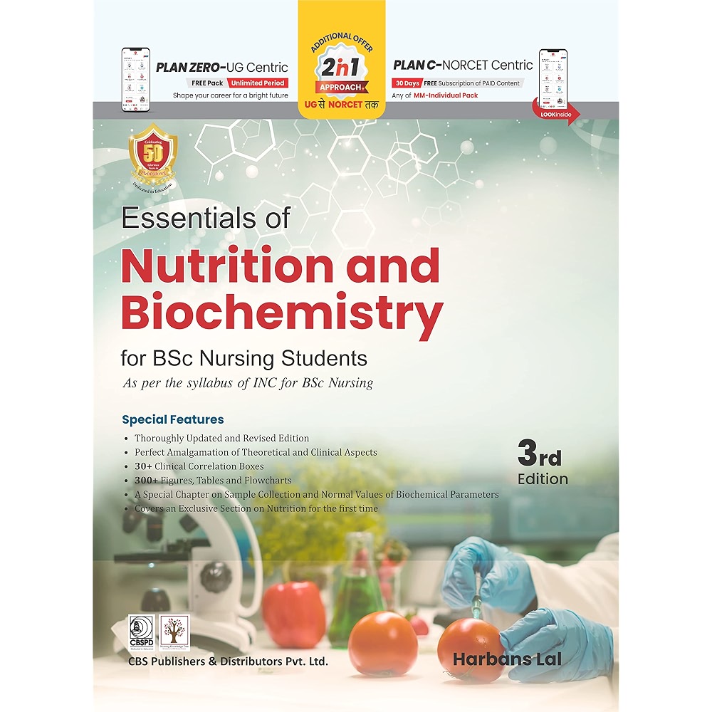 Essentials Of Nutrition And Biochemistry For Bsc Nursing Students 3Ed ...