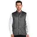 Men39s GREY TEXTURED Bandhgala Ethnic Nehru Jacket