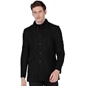 Men39s Black Trench Coat Regular Fit Notch