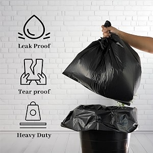 Essoti Black Garbage Bags Small