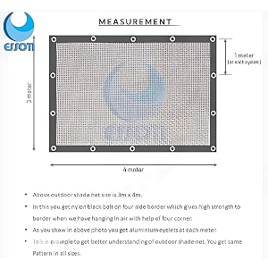 Essoti Green Shade Net for Garden with