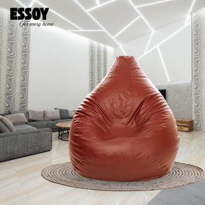 Essoy XL Faux Leather Bean Bag Filled