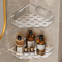ESSPY No-Drill Triangle Corner Shelf Wall-Mounted