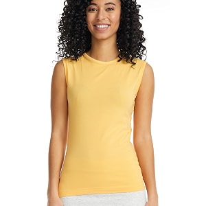 ESTEEZ Womens Sleeveless Fitted Tank Top -