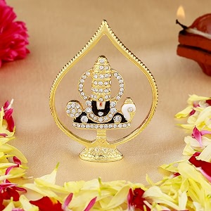 estele 24kt gold plated lord tirupati balaji idol showpiece for pooja mandirhome decorative