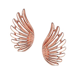 estele fashion jewellery stud earrings for women rosegold plated contemporary luxury and stylish stud earringsear tops- ideal for profession amp smart casual outfits for girls amp women-286704-rg er